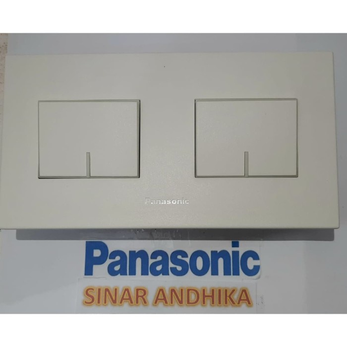 SAKLAR SERI LEBAR PUTIH STYLE E PANASONIC WESJ 78049W+WESJ 5941