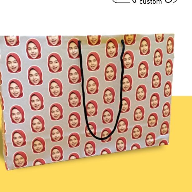 

Oke Price PAPER BAG KADO CUSTOM MUKA FOTO SENDIRI LARGE (V2),