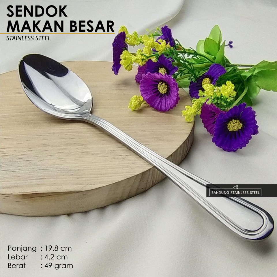 Alat Makan Sendok Garpu Pisau Makan Besar Kecil Sayur Tebal Hotel Stainless Tebal