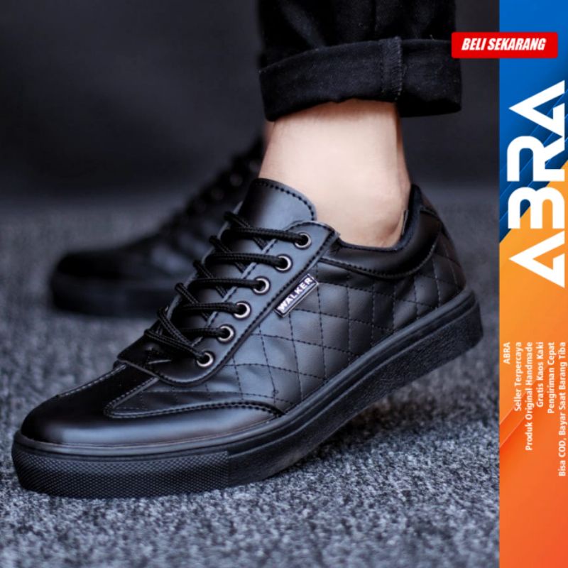 Sepatu Casual Pria Sneakers Ori Pria Kulit ABRA