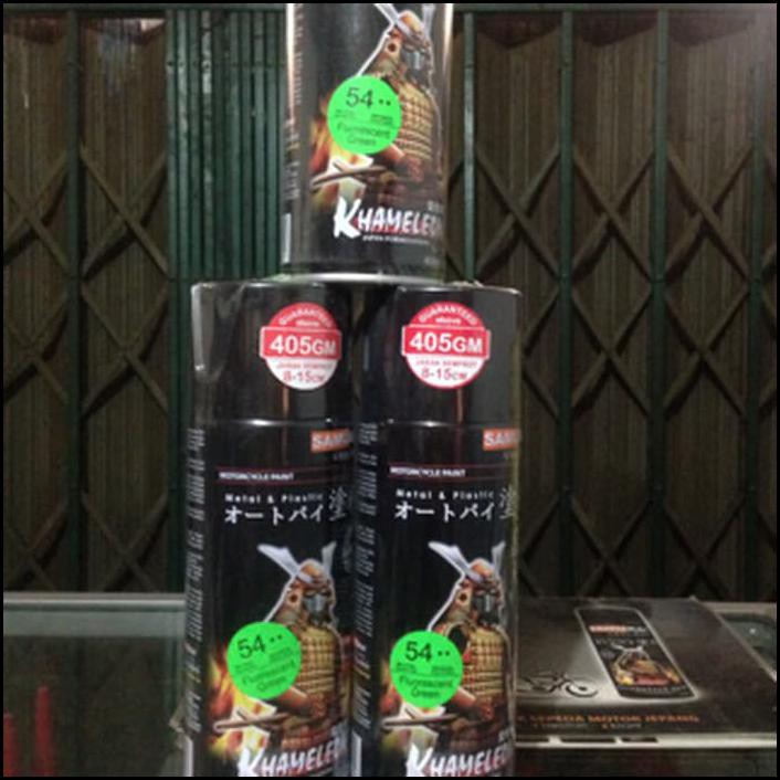 

Samurai Paint/Hijau Stabilo-Fluoroscent Green 54**-Cat Semprot Aersol