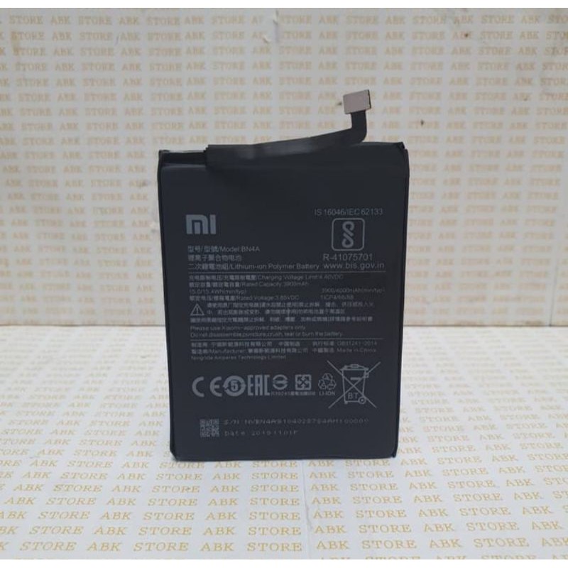 BATTERY BATRE BATRAI BATERAI XIAOMI REDMI NOTE 7 BN4A BATT ORIGINAL