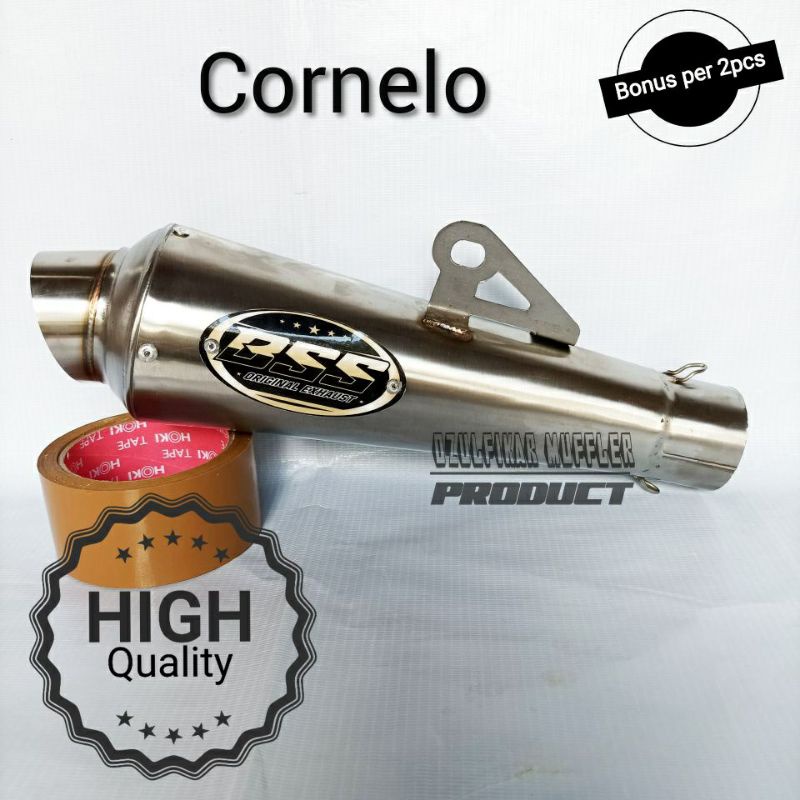 Slincer Knalpot DPJ Sarangan Setengah Separo Suara Helikopter Jigsaw Silincer slincer tabung knalpot jigsaw jiksaw fantera fanterra pantera stainles sarangan setengah-BSS CORNELO