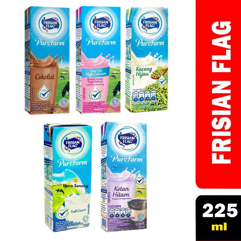 Jual FRISIAN FLAG SUSU UHT KOTAK 225 ML PUREFARM MILK Shopee Indonesia