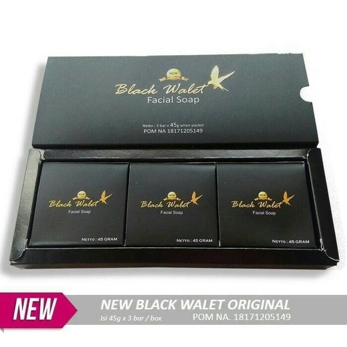 

terlaris new black wallet sabun new blackwalet facial soap original