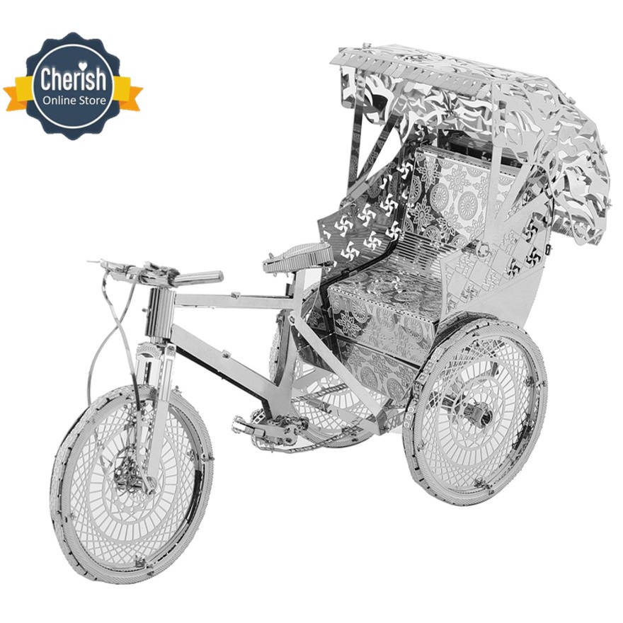 Nano 3D Puzzle RICKSHAW | 3d Miniatur Model DIY MB-111