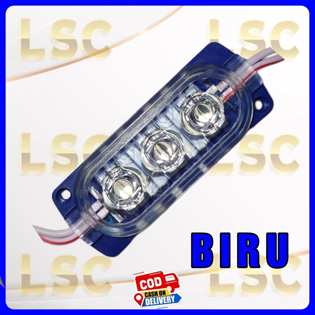 lampu led Ultrasonik 3 mata 12v dan 24v variasi motor mobil bus truk