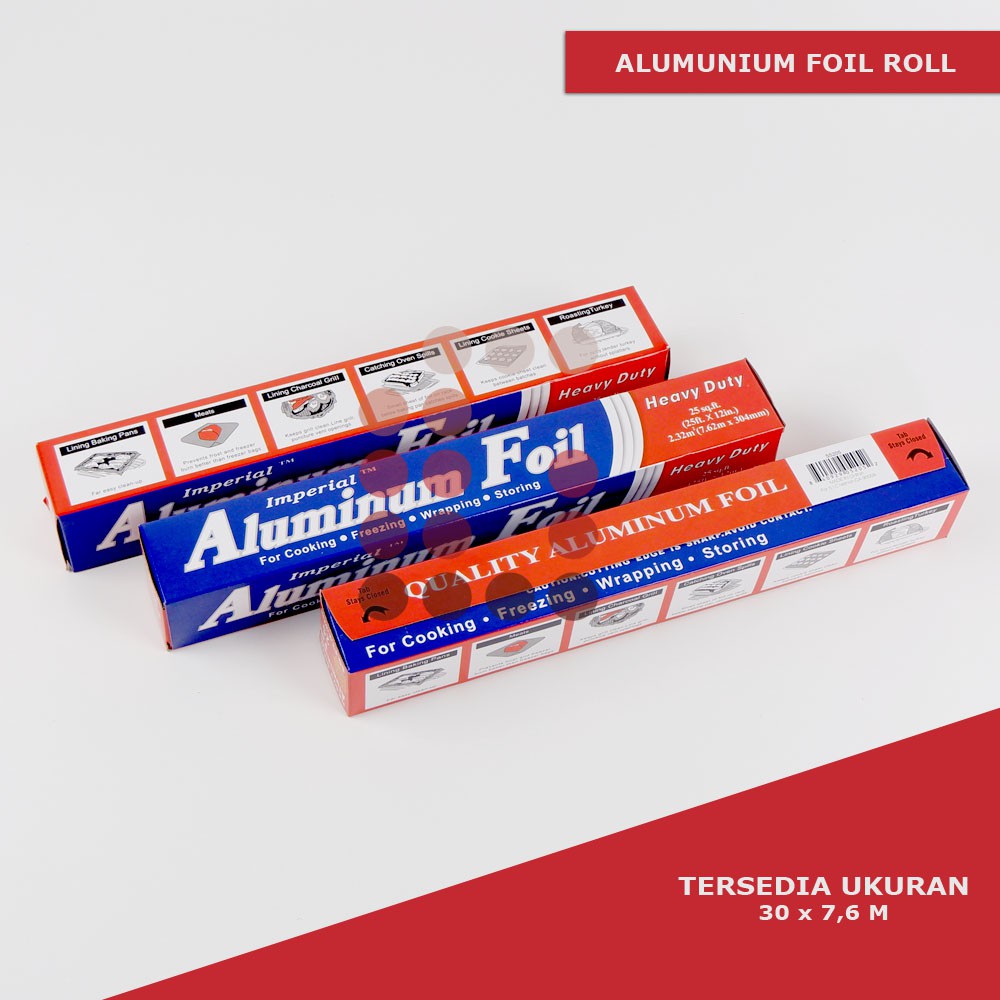 ALUMUNIUM FOIL ROLL IMPERIAL 30 x 7,6 METER