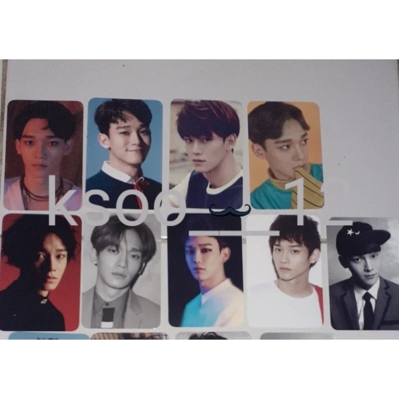 EXO Chen repackage photocard 10th anniversary set a, b, c