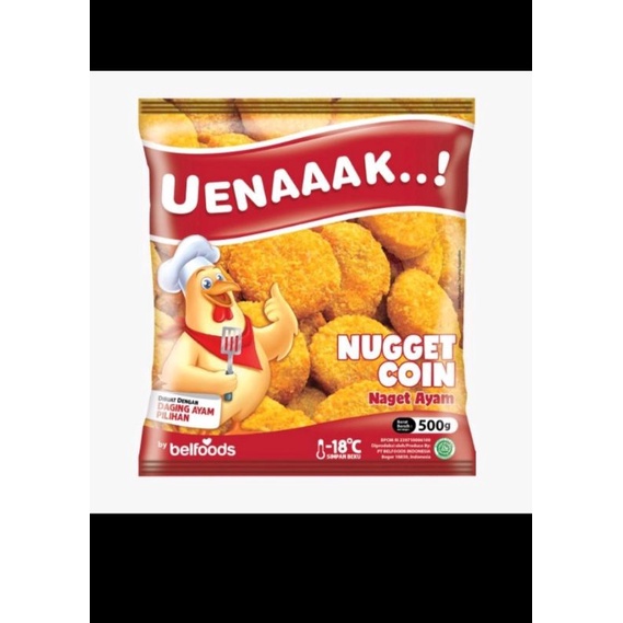 

Bellfoods Uueenak Nugget Coin 500Gr Bellfoods Ayam Nugget Frozen Food