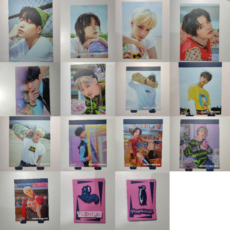 OFFICIAL POSTCARD CUT OUT BOARD EMBLEM WEVERSE TXT FIGHT ESCAPE SOOBIN BEOMGYU TAEHYUN KAI YEONJUN