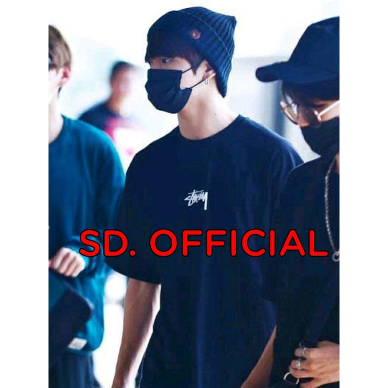 Kaos T-shirt BTS Jungkook Stussy