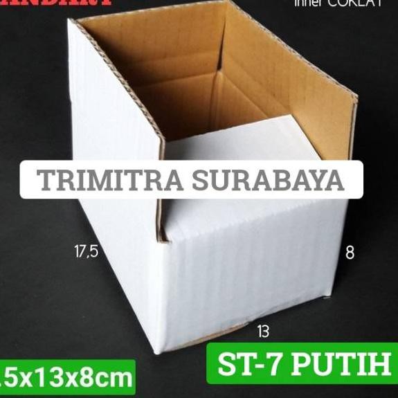 

Rebornϟtop KOTAK ST-7 PUTIH KARDUS KARTON BOX POLOS PUTIH PACKING HP AKSESORIS