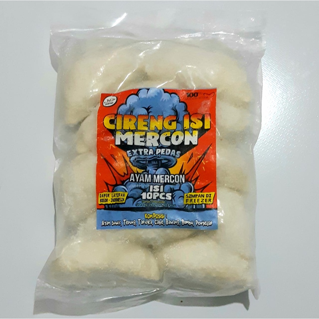 

Cireng Mercon Extra Pedas Varian rasa Ayam 200gr