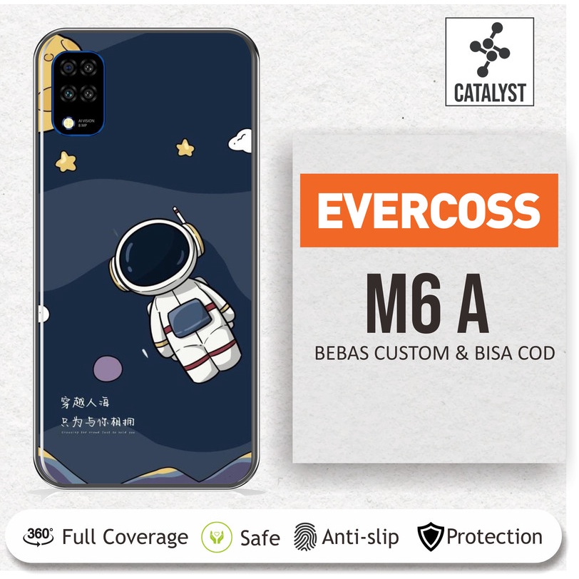 (PROMO 2PCS) GARSKIN SKIN CASE EVERCOSS EVERCOSS M60A ASTRONOT CUTE BISA CUSTOM