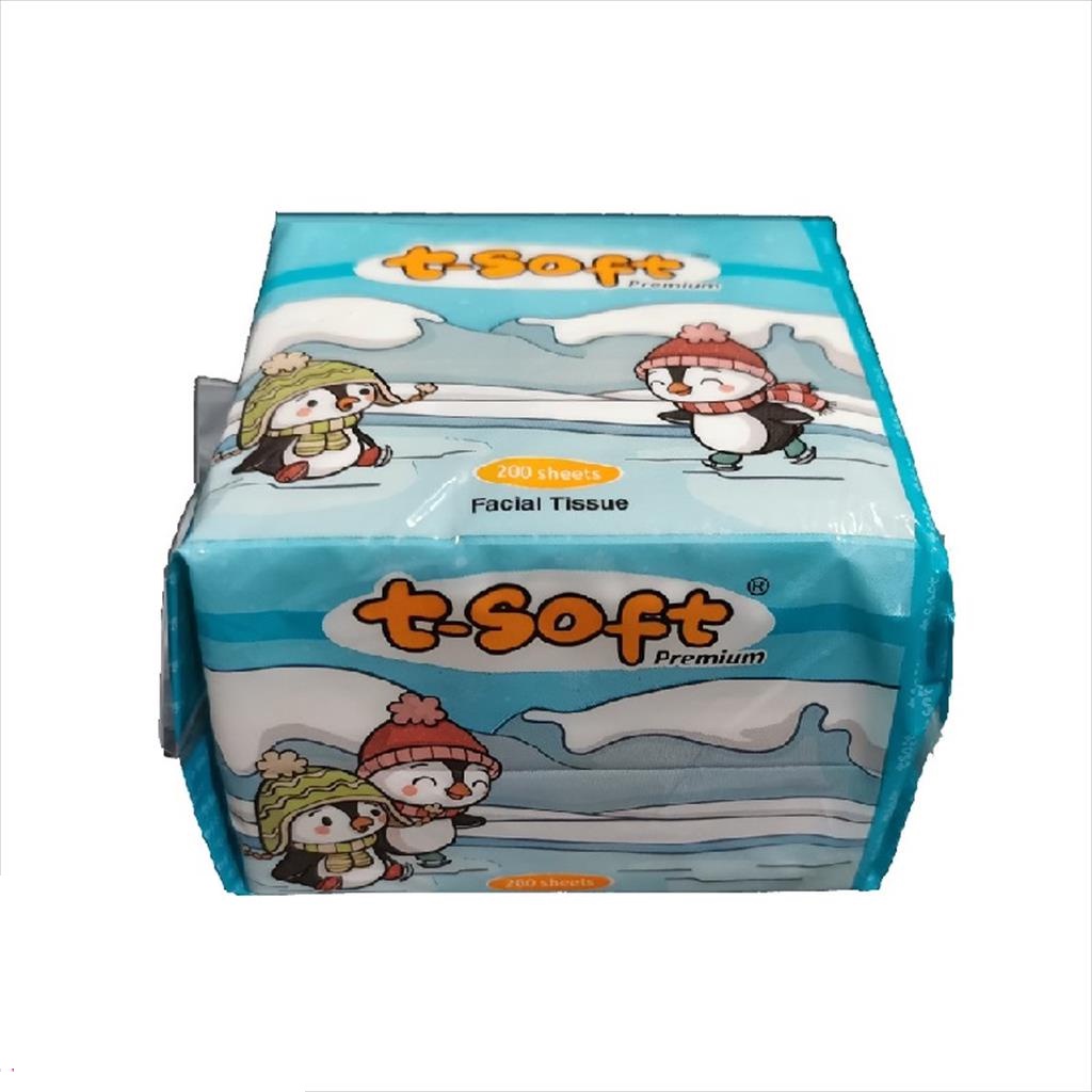 ⭐BAGUS⭐ [ECER 200s] T-SOFT Premium 200's | Facial Tissue Pop Up | Tisu Wajah 2ply Tsoft