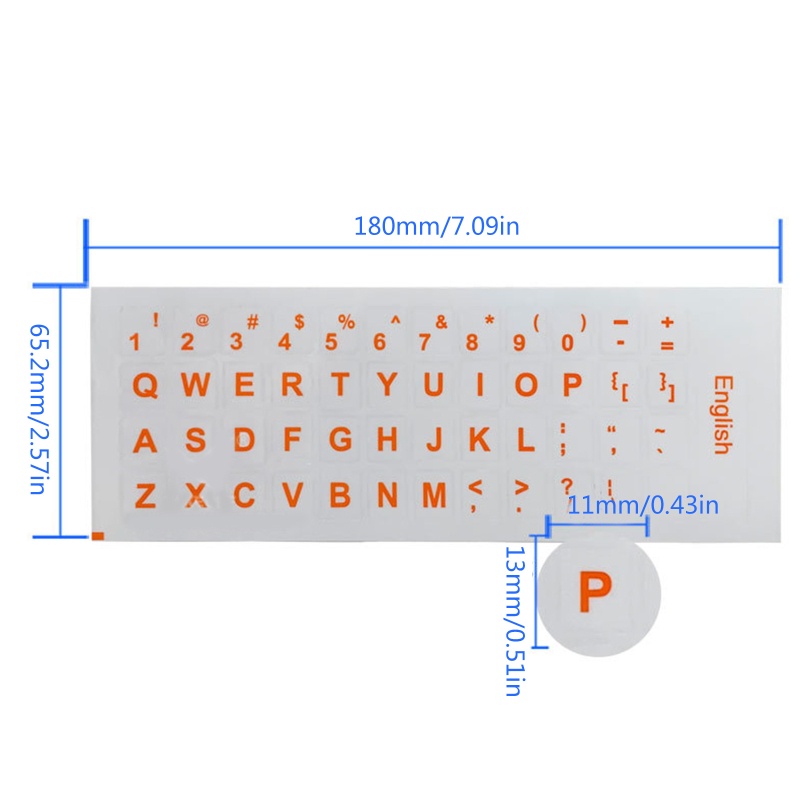 Vivi Stiker Pelindung Keyboard Komputer Bahasa Inggris