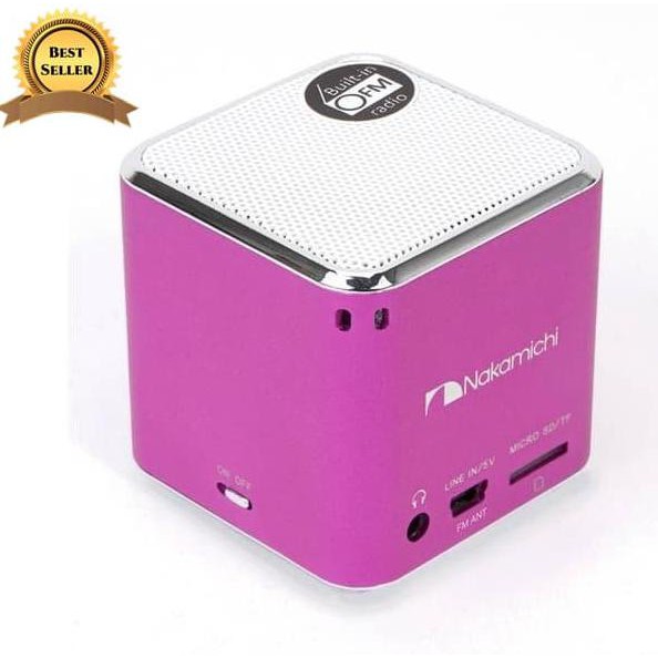 NAKAMICHI MY MINI PLUS MP3 SPEAKER + RADIO FM - HITAM