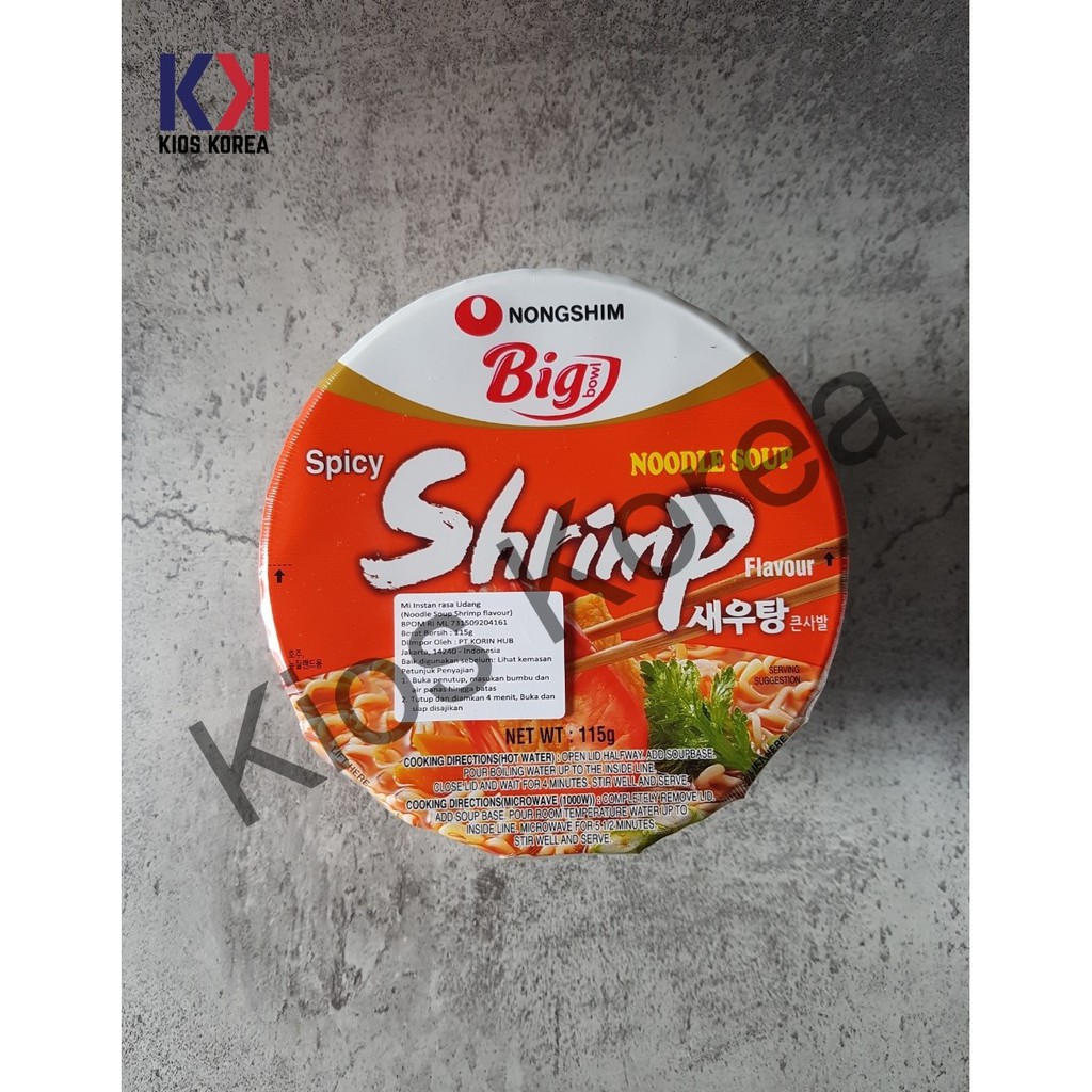 

Nongshim - Big Bowl Noodle Spicy Shrimp Cup 115g [READY STOCK]