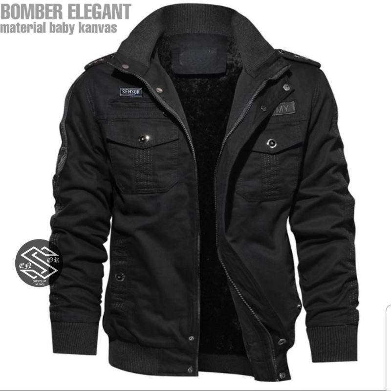 JAKET BOMBER ELEGANT SENSOR / JAKET BOMBER UNISEX PRIA WANITA / JAKET MURAH PRIA / BOMBER ELEGANT