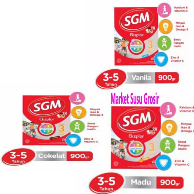 Susu Anak Diatas 3 Th Sgm 3 Madu 900g - Harga Online Murah