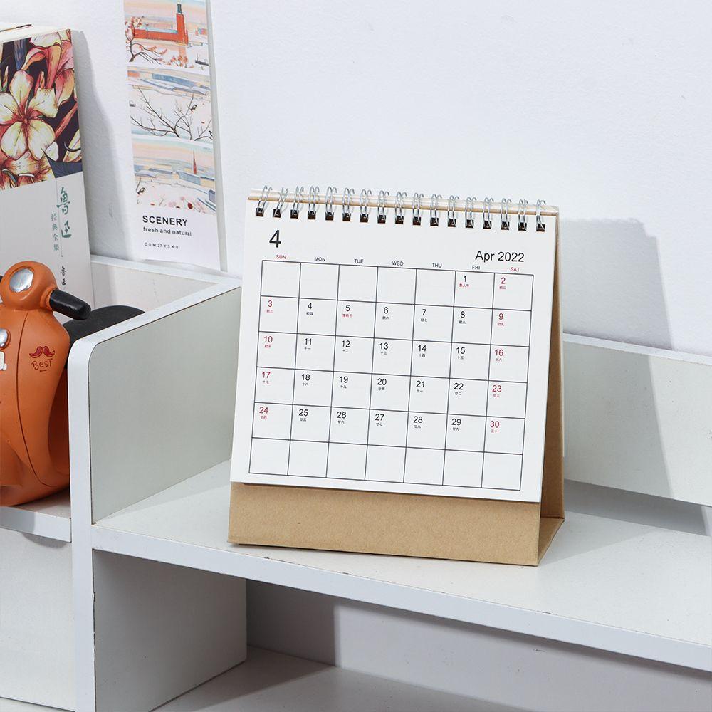 Preva 2023desk Paper Calendar Kantor Gambar Tangan Planner Tahunan Agenda Organizer