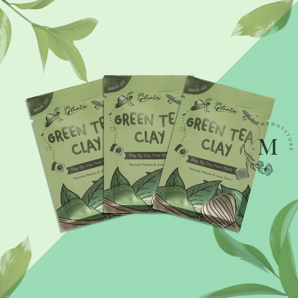 10GR LEA GLORIA MASKER | GREEN TEA CLAY | LEA MASKER | MASKER ORGANIK | MASKER WAJAH
