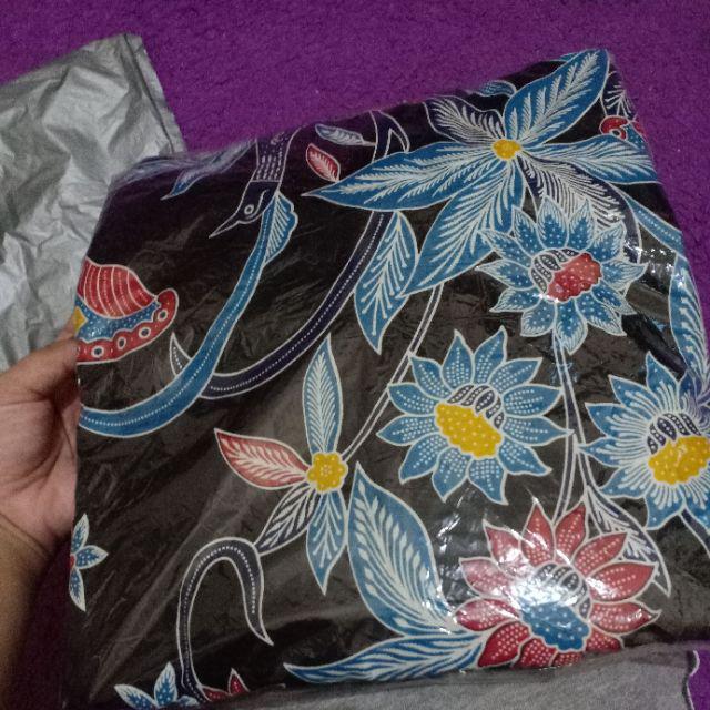 Tey-17 Batik Wanita Asj Sa Hrb026 Kenongo Kemeja Tosca Pendek