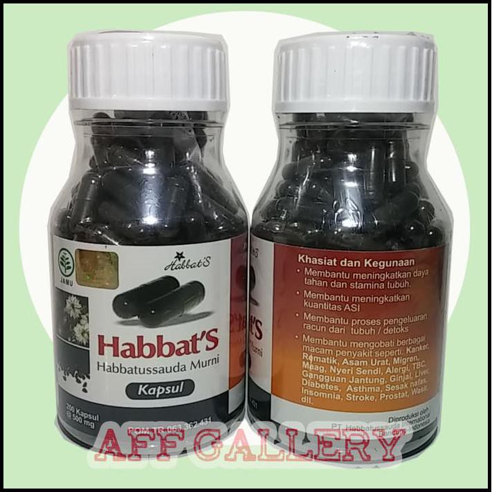 

ORIGINAL HABBATS HABBATUSSAUDA MURNI 200 KAPSUL