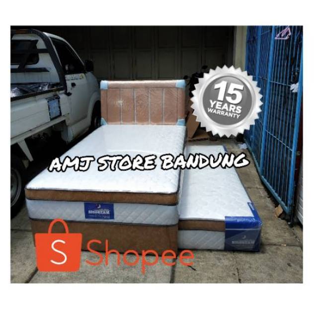 Spring Bed twin atas bawah sorong polly toop 2 in 1 murah Bandung free ongkir kota bandung