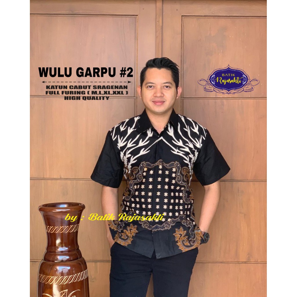 WULU GARPU RAJASAKTI KEMEJA BATIK SOLO PRIA LENGAN PENDEK LAPIS FURING ATASAN BATIK PREMIUM MODERN KATUN HALUS BAHUWIRYA  BANAMITRA BANAMITRA PUTIH BANGSAWAN BAYU PUTRA BERLIAN BIRU BHARATAYUDA BIMASENA BIRENDRA BIRU INDAH BRAHMAKERTA BRAHMAKERTA MERAH