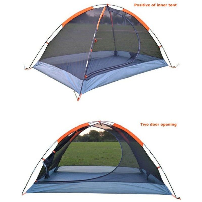 Tenda Camping Backpacking Outdoor Tent Double Layer 2 Orang - S003-JY-L / Tenda kemping dobel layer 2 orang