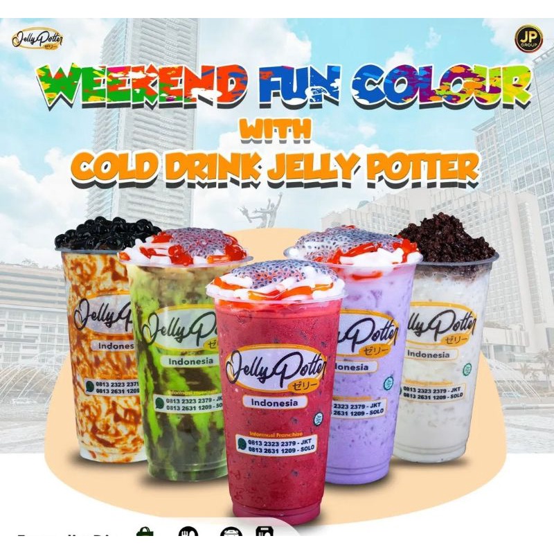 Cup 22 Oz sablon printing Jelly Potter Ory 1000pcs