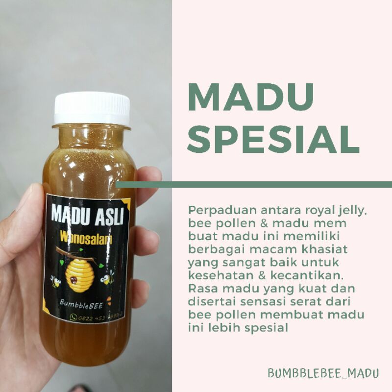 

Madu Spesial (Madu, Royal jelly, bee pollen)