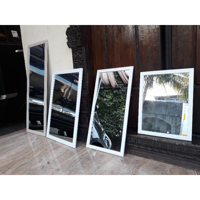 CERMIN /CERMIN DINDING/CERMIN GANTUNG (GOSEND ONLY)-Putih