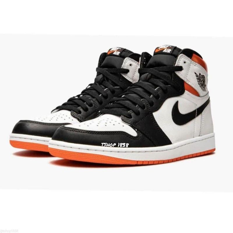 Nike Jordan 1 Retro High White Electro Orange Black