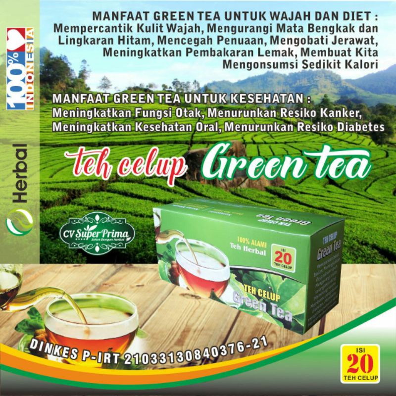 

TEH HERBAL GREEN TEA Pelangsing