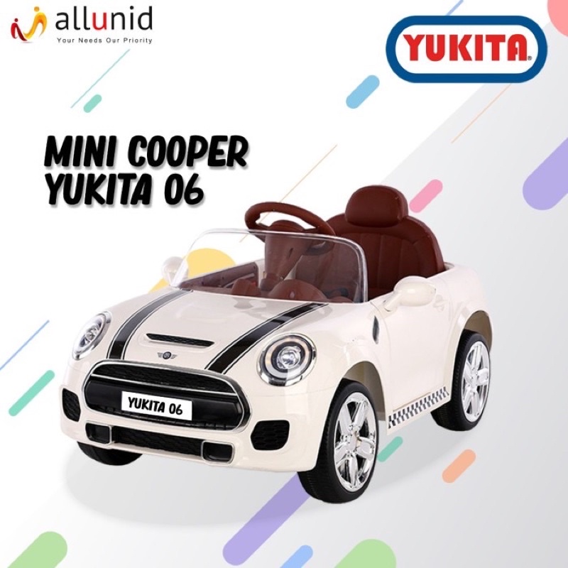 MAINAN MOBIL AKI YUKITA 06 MINI COOPER