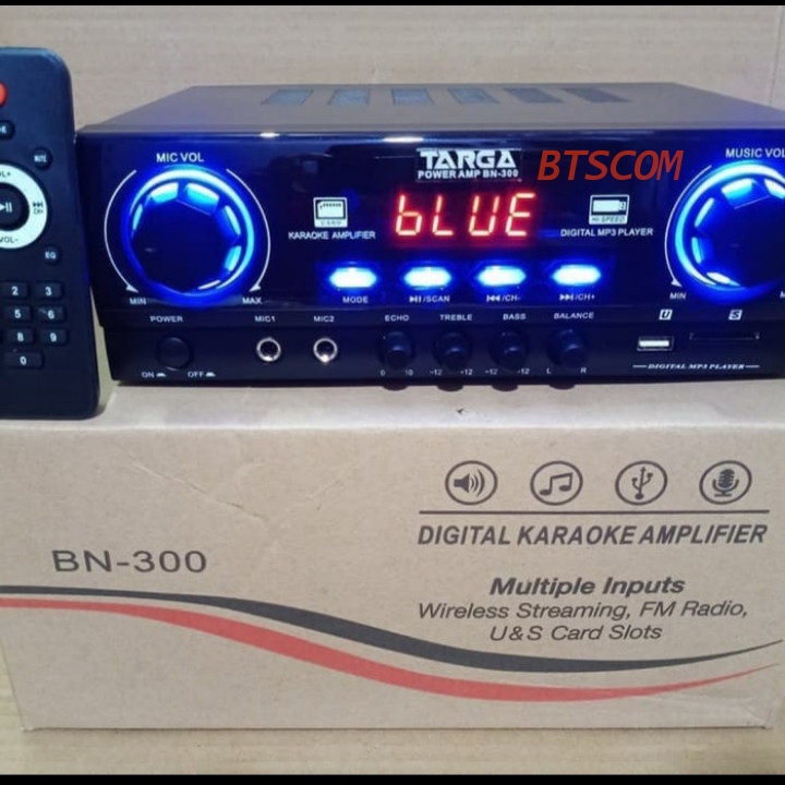 Ampli Targa BN-300 amplifier Karaoke digital Bluetooth Usb radio
