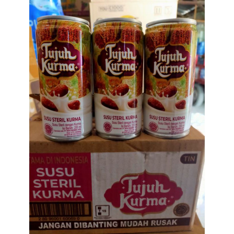 

tujuh kurma susu steril 189 ml isi 12 kaleng