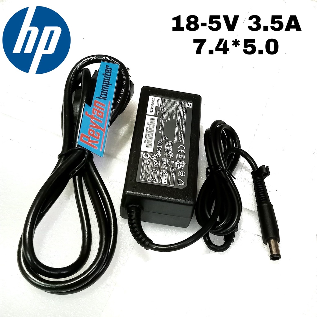 Adaptor Charger Laptop HP 1000 CQ40 CQ60 Compatible For Output 18.5V