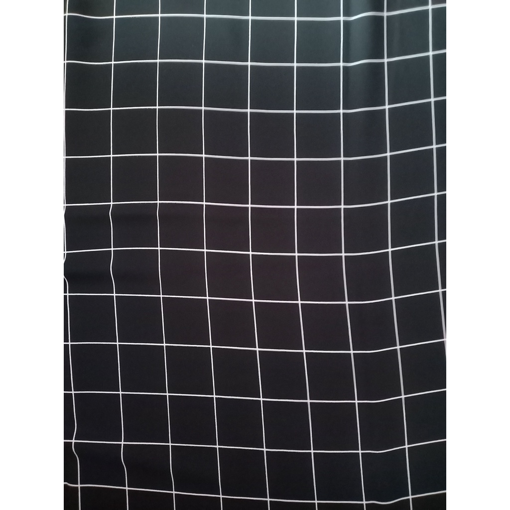 KAIN CERUTI MOTIF KOTAK DASAR HITAM (1,2 m = Rp24.000)