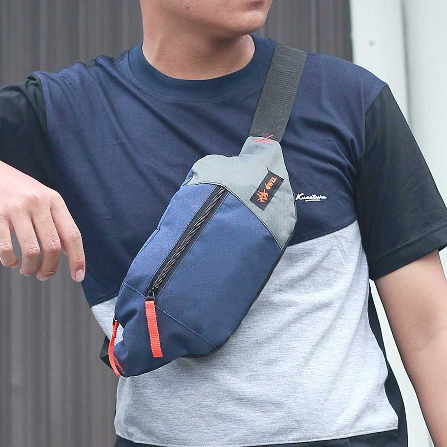 Tas Selempang Pria Distro Kecil Tas Waist Bag Pria Murah | TM 043