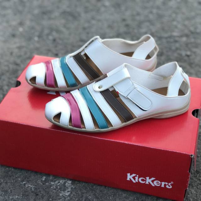 sandal sendal slop cewek wanita kickers Replika model kekinian murah