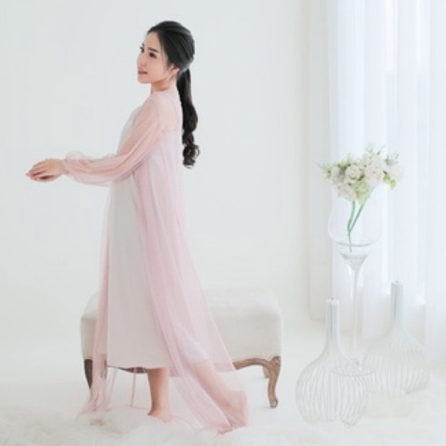 DOTTY ROBE ROSE GOLD KIMONO PENGANTIN KIMONO WEDDING ROBE PENGANTIN ROBE WEDDING ROBE