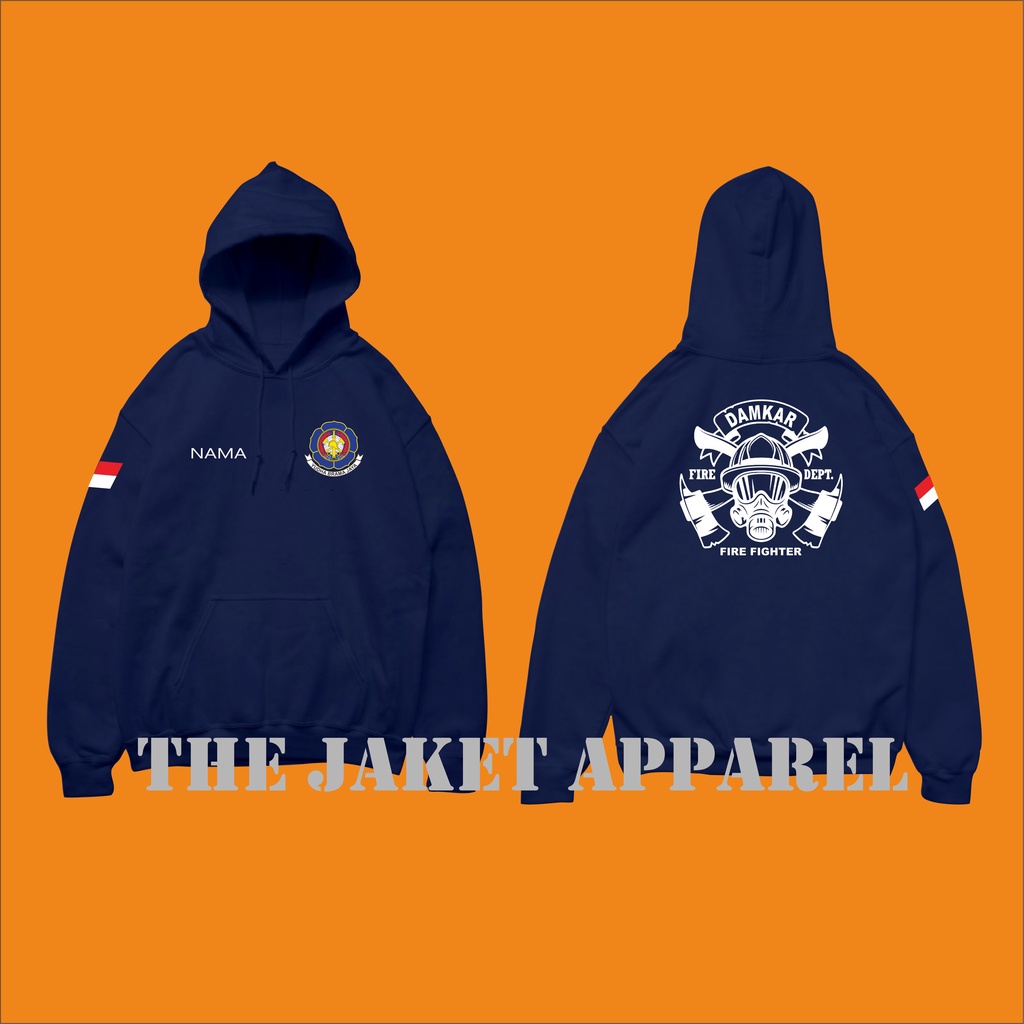 jaket sweater hoodie damkar / jaket hoodie damkar firefighter / jaket damkar