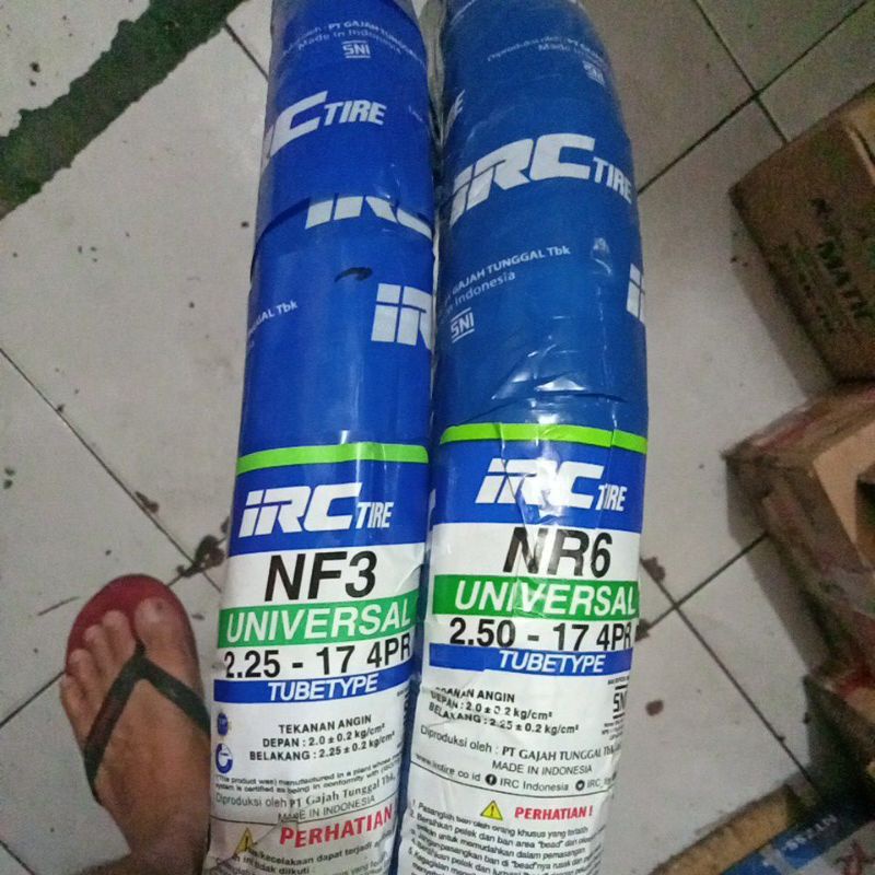 ban IRC inoue ring 17 sepasang depan dan belakang ukuran 225/17 dan 250/17 nf3 dan nr6