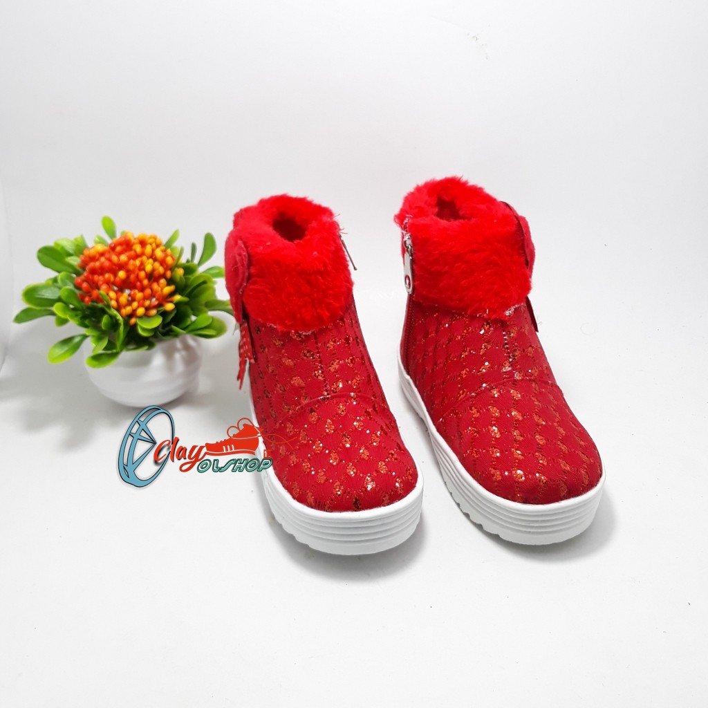 Sepatu Boots Anak Perempuan Murah / Sepatu Boots Wanita - clay olshop