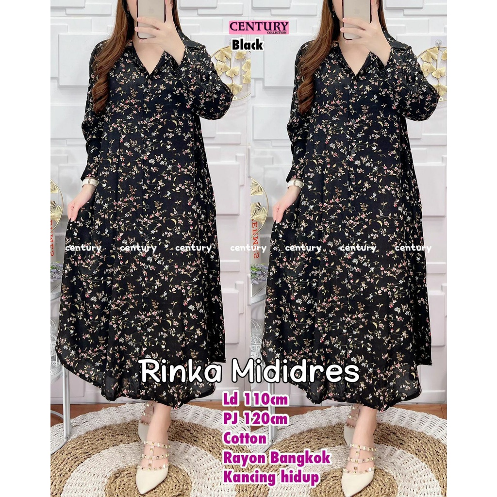 100% TERMURAH & ORI RINKA MIDI DRESS WANITA BY CENTURY