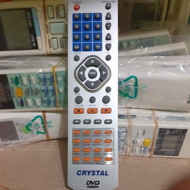 REMOTE REMOT DVD CRYSTAL SILVER ORIGINAL ASLI